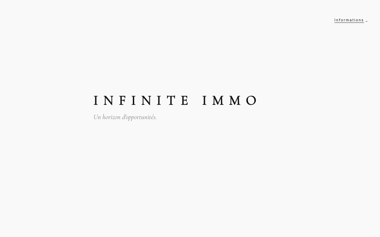 Aperçu — Infinite Immo — Marque